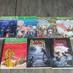 Set of 7 - Magic Tree House and Boxcar Children Book Set